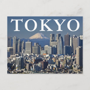 Cartão Postal Monte Fuji Tóquio Japão Obrigado