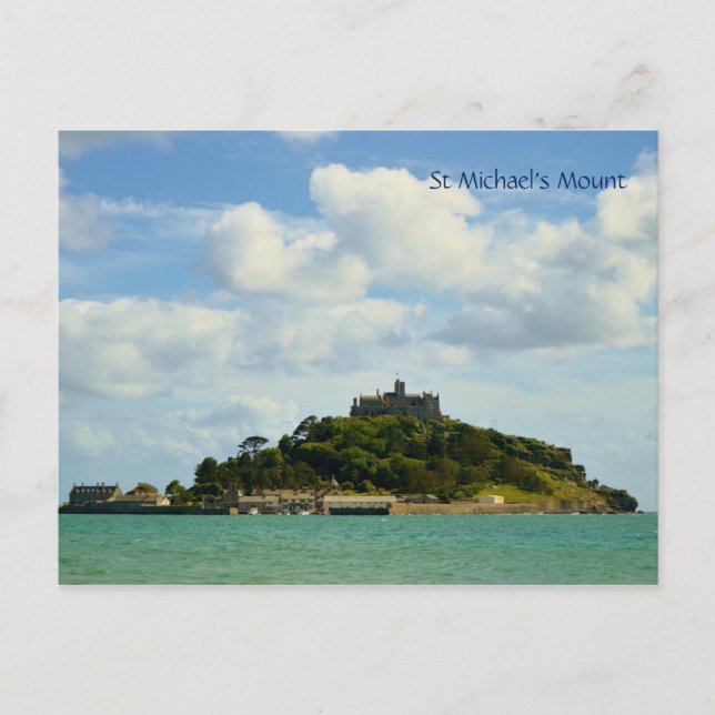 Cartão Postal Monte Marazion Cornwall, da rua Michael, Inglaterr (Frente)