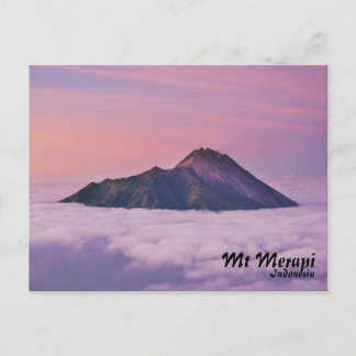 Cartão postal Monte Merapi Indonésia