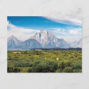 Cartão Postal Monte Moran no Parque Nacional Grand Teton