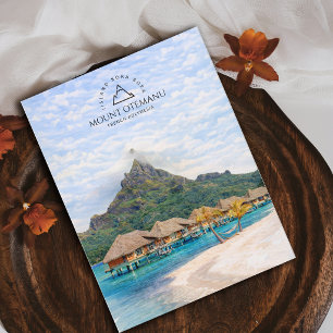 Cartão Postal Monte Otemanu, Ilha Bora Bora, Polinésia Francesa
