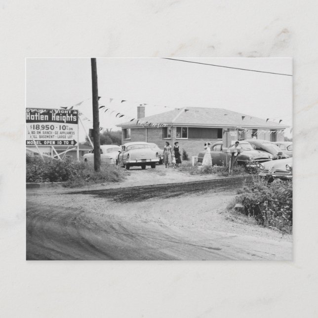 Cartão Postal Monte Prospect Illinois Hatlen Heights 1950 (Frente)