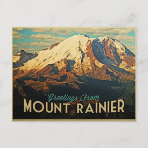 Cartão Postal Monte Rainier