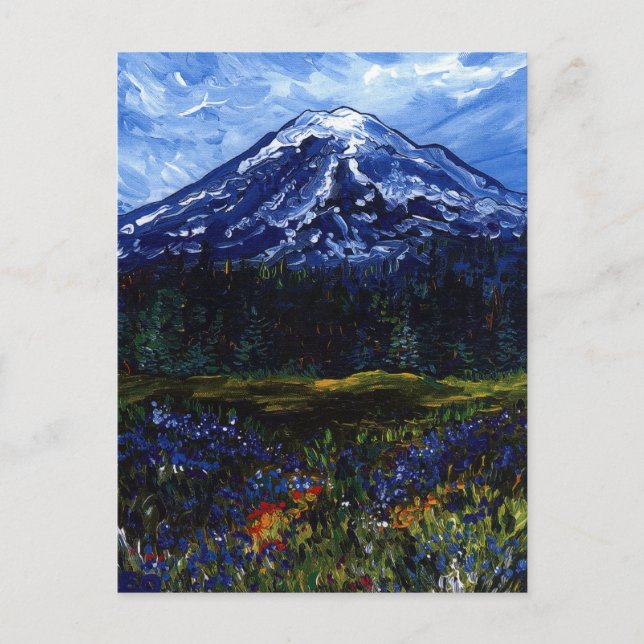 Cartão Postal Monte Rainier (Frente)