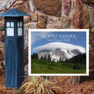 Cartão Postal Monte Rainier Encircloud, Monte Rainier NP