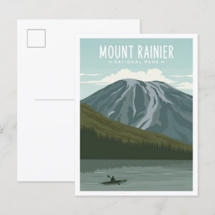 Cartão Postal Monte Rainier National Park Viagem Washington