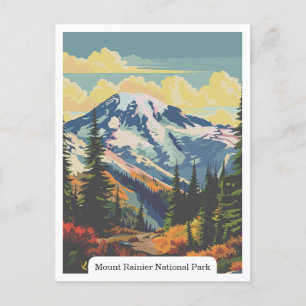 Cartão Postal Monte Rainier National Park, Washington EUA