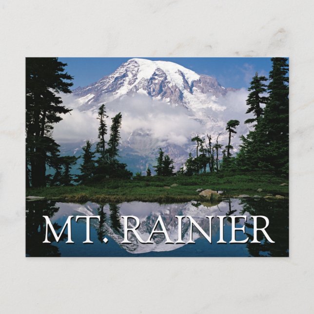 Cartão Postal Monte Rainier | Obrigado (Frente)