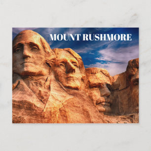 Cartão Postal Monte Rushmore Black Colinas South Dakota EUA Viag