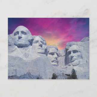 Cartão Postal Monte Rushmore, Dakota do Sul, Presidentes dos EUA