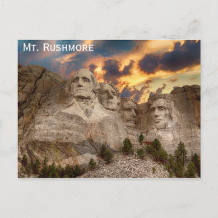 Cartão Postal Monte Rushmore South Dakota Viagem Photo