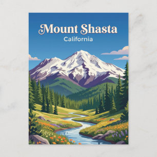 Cartão Postal Monte Shasta Califórnia