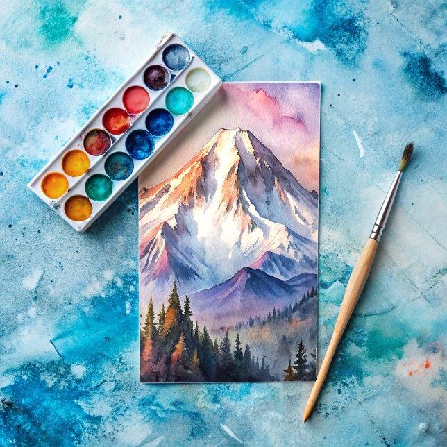 Cartão Postal Monte Shasta California Painting (Criador carregado)