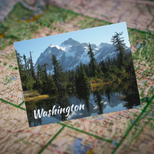 Cartão Postal Monte Shuksan, Foto do Viagem de Washington