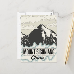 Cartão Postal Monte Siguniang China