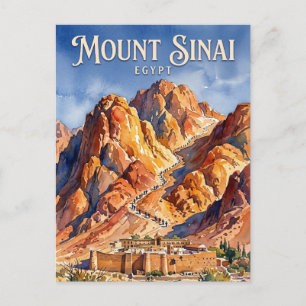 Cartão Postal Monte Sinai Egito