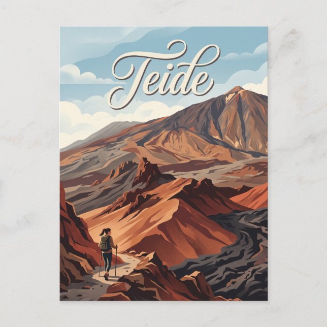 Cartão Postal Monte Teide Espanha (Frente)