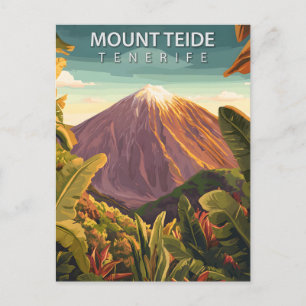Cartão Postal Monte Teide Tenerife Viagem Vintage