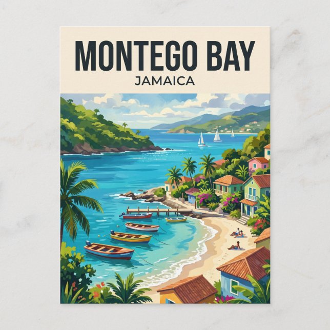 Cartão Postal Montego Bay Jamaica (Frente)
