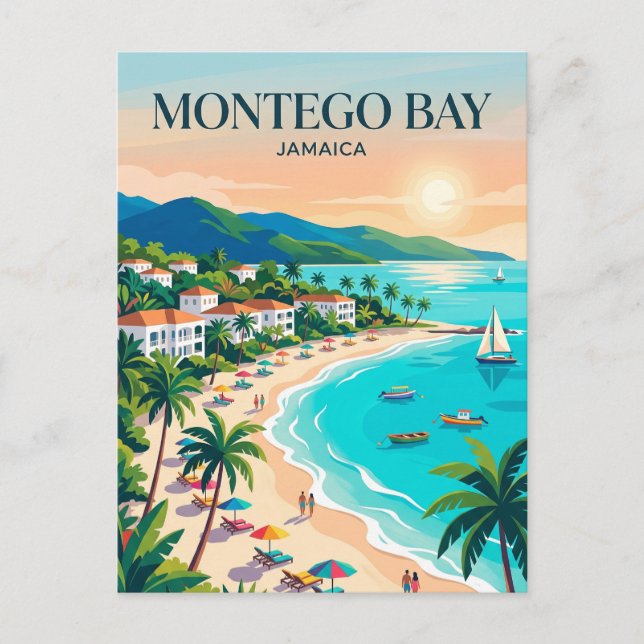 Cartão Postal Montego Bay Jamaica (Frente)