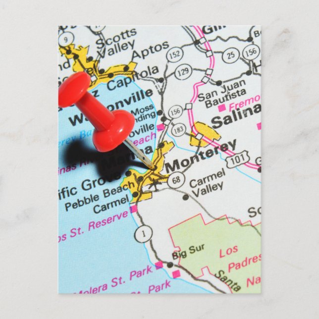 Cartão Postal Monterey, Califórnia (Frente)