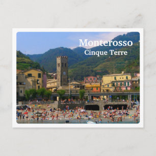 Cartão Postal MONTEROSSO - Cinque Terre - Europa - Itália - PRA