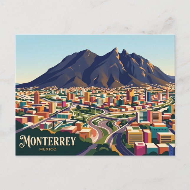 Cartão Postal Monterrey México (Frente)