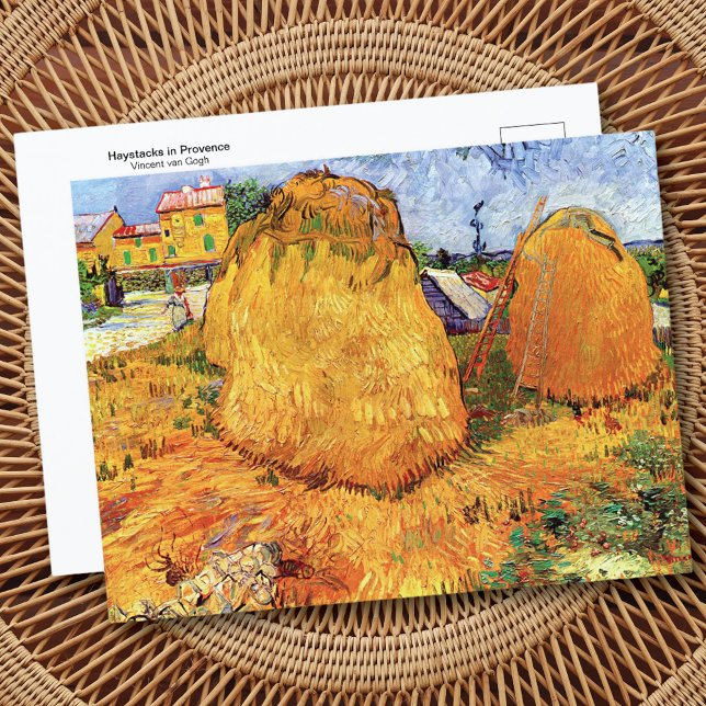 Cartão Postal Montes de Feno Provença Vincent van Gogh Cartão-po (Criador carregado)