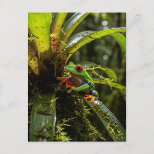 Cartão Postal Monteverde Cloud Forest Red Eyed Treefrog