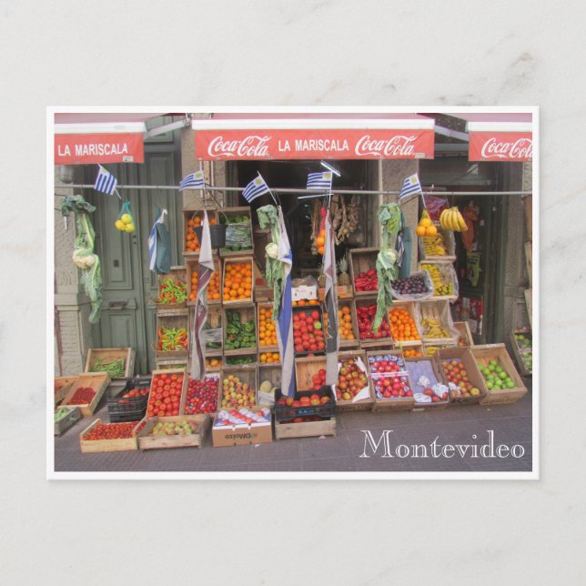 Cartão Postal Montevideo fruta (Frente)