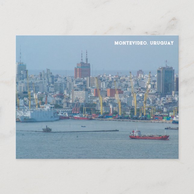 Cartão Postal Montevideo, Uruguay City View (Frente)