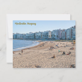 Cartão Postal Montevideo, Uruguay, Playa de Los Pocitos