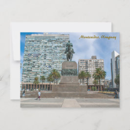 Cartão Postal Montevideo, Uruguay, Plaza Independencia