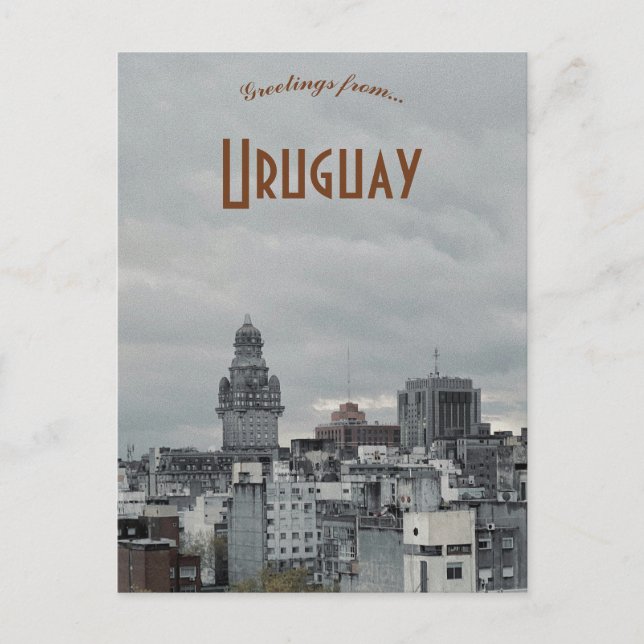 Cartão Postal Montevidéu Uruguai (Frente)