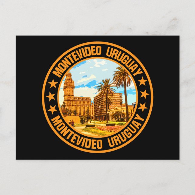 Cartão Postal Montevidéu Uruguai (Frente)