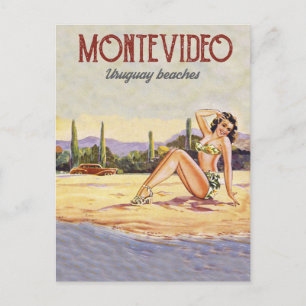 Cartão Postal Montevidéu, Uruguai Beach