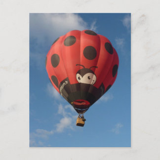 Cartão Postal Montgolfiere - Balão de ar quente - Coccinelle