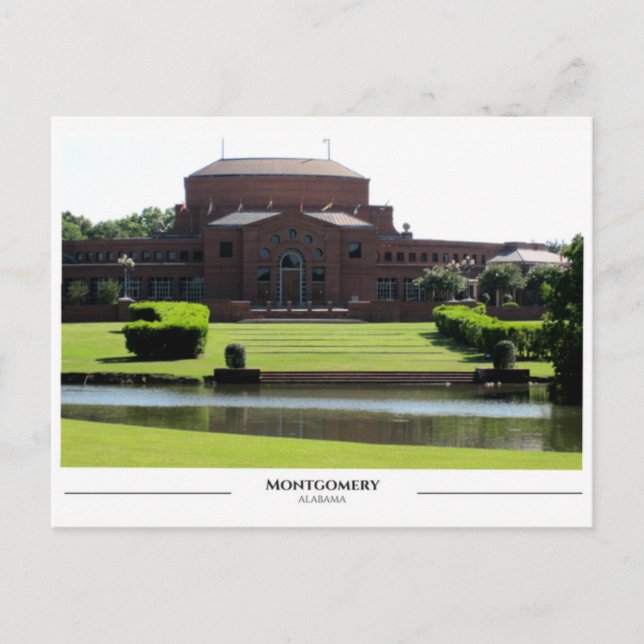 Cartão Postal Montgomery Alabama (Frente)