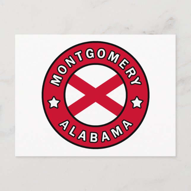 Cartão Postal Montgomery Alabama (Frente)