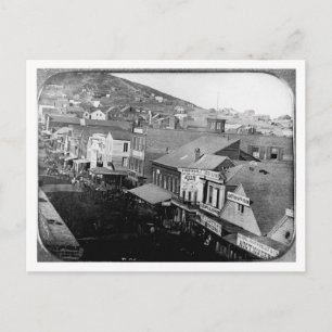 Cartão Postal Montgomery Street São Francisco Califórnia 1850