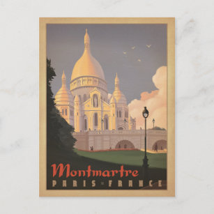 Cartão Postal Montmartre - Paris, França