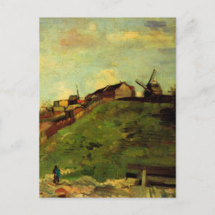 Cartão Postal Montmartre: Quarry, os Mills de Vincent van Gogh
