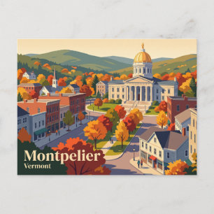 Cartão Postal Montpelier, Vermont, EUA