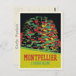Cartão Postal Montpellier Arbre blanc France