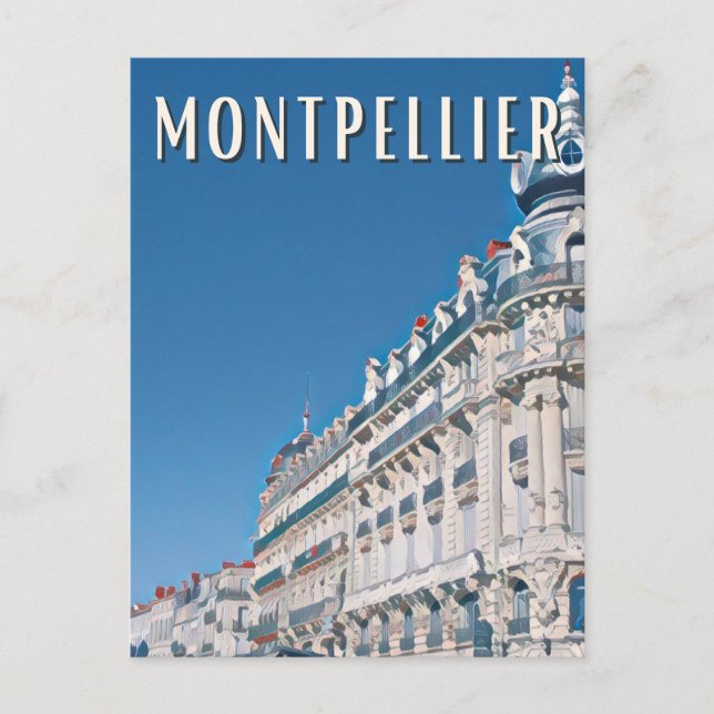 Cartão Postal Montpellier Photo Vintage  (Frente)
