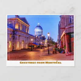 Cartão Postal Montréal Canada Old Town Modern