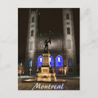 Cartão Postal Montreal Notre-Dame Basilica