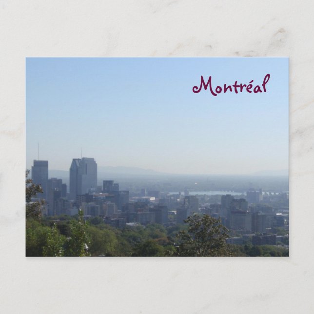 Cartão Postal Montréal Skyline (Frente)
