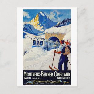 Cartão Postal Montreux, Berner Oberland, Suiça