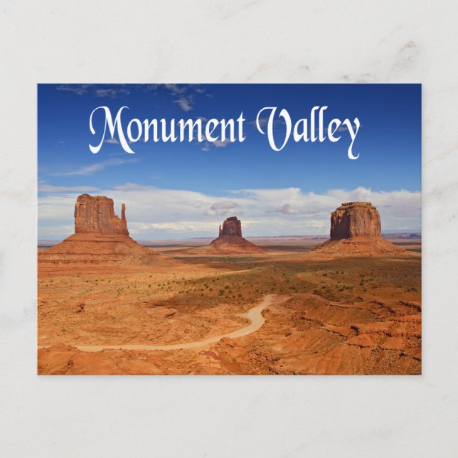 Cartão Postal Monument Valley Navajo Tribal Park Utah EUA (Frente)
